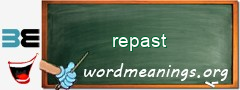 WordMeaning blackboard for repast